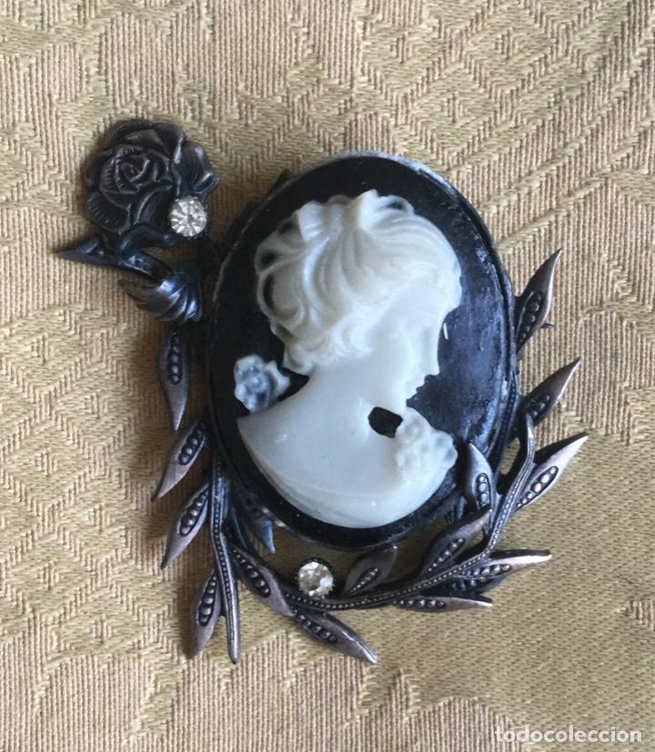 Vintage: BROCHE CAMAFEO VINTAGE NEGRO - Foto 2