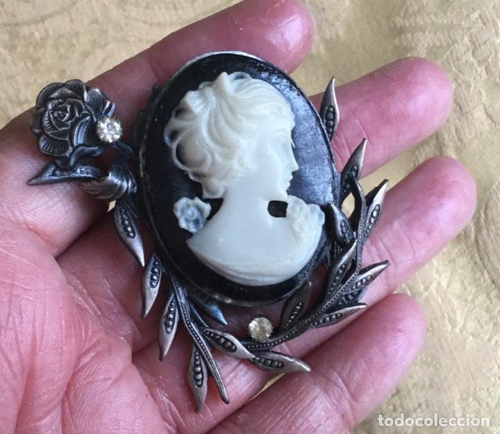 Vintage: BROCHE CAMAFEO VINTAGE NEGRO - Foto 5