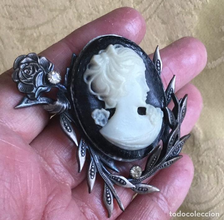 Vintage: BROCHE CAMAFEO VINTAGE NEGRO - Foto 6