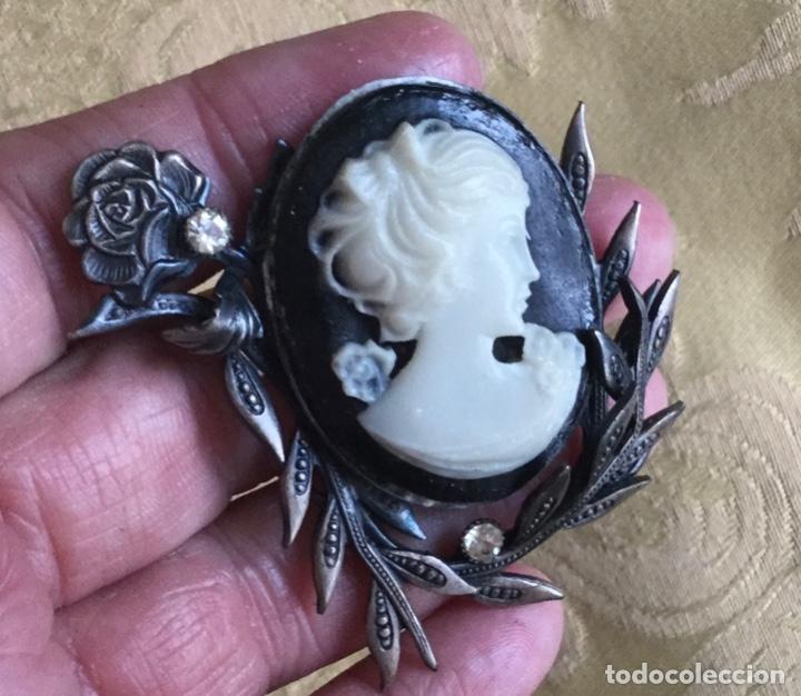 Vintage: BROCHE CAMAFEO VINTAGE NEGRO - Foto 8