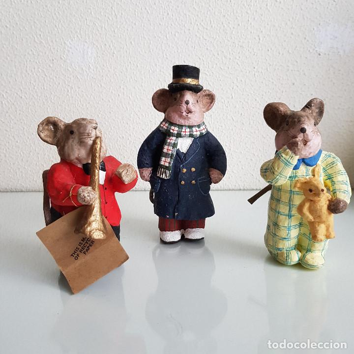 Vintage: RATONES DE PAPEL MACH&Eacute; - Foto 1