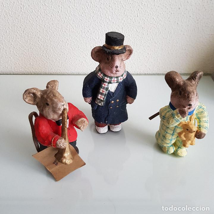 Vintage: RATONES DE PAPEL MACH&Eacute; - Foto 2