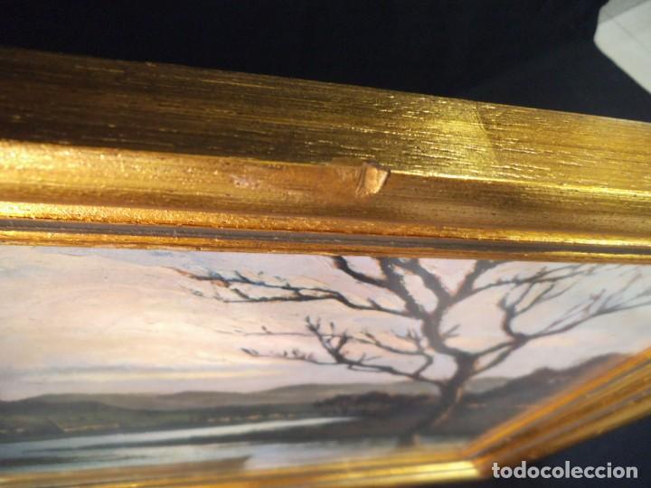 Vintage: CUADRO BARCA (l&aacute;mina) madera pan de oro (40 x 55) - Foto 4