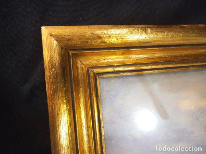 Vintage: CUADRO BARCA (l&aacute;mina) madera pan de oro (40 x 55) - Foto 6