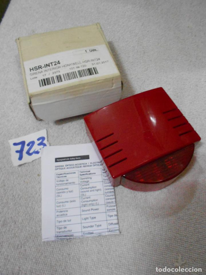 Vintage: COMPONENTE SIRENA DE INTERIOR OPTICO ACUSTICA NUEVA EN SU CAJA