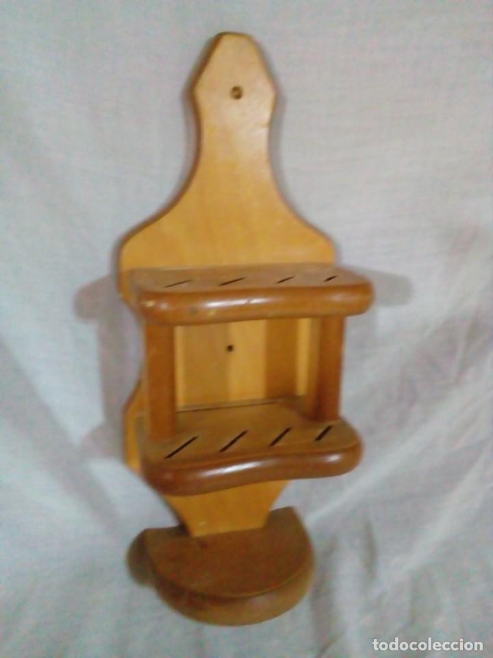 Vintage: soporte de madera para menajes de cocina - Foto 2