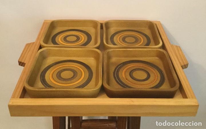 Vintage: BANDEJA VINTAGE PARA APERITIVOS CER&Aacute;MICA A&Ntilde;O 70
