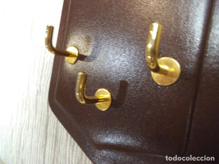 Vintage: CUELGA LLAVES PIEL (marr&oacute;n) - Foto 4
