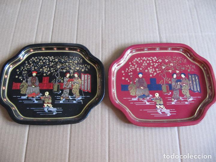 Vintage: Pareja de bandejas Elite Trays, Made in England
