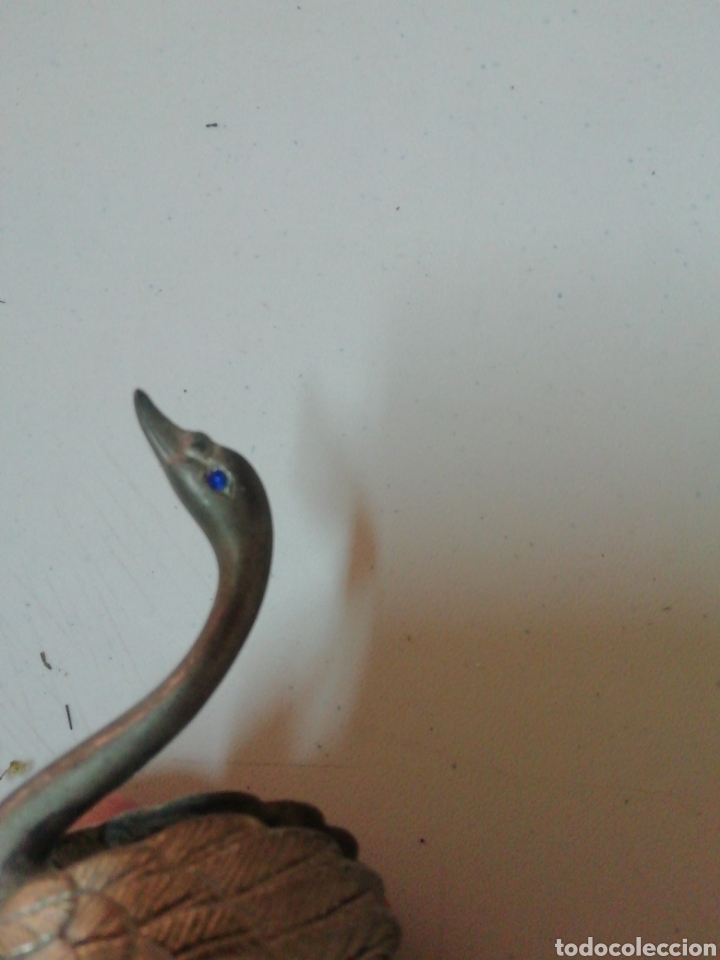 Vintage: Figura cisne met&aacute;lico - Foto 4
