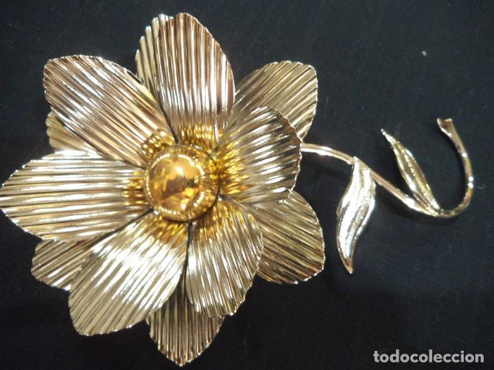 Vintage: FLOR METAL CROMADO (16cm) - Foto 1