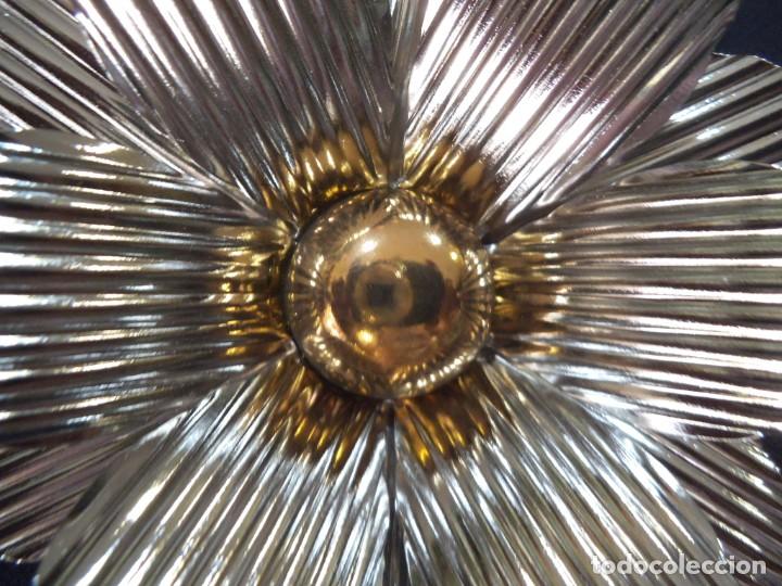 Vintage: FLOR METAL CROMADO (16cm) - Foto 2