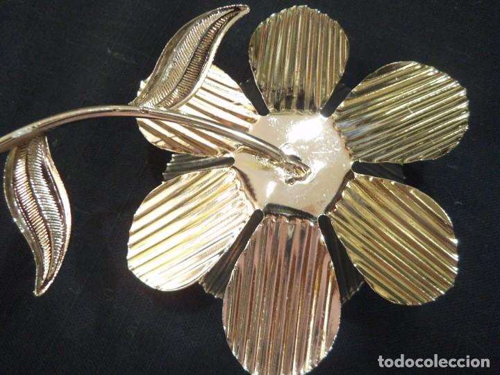 Vintage: FLOR METAL CROMADO (16cm) - Foto 4