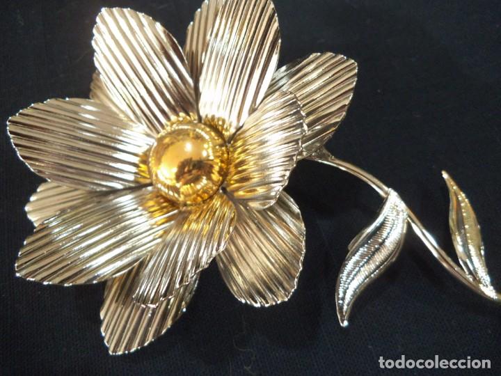 Vintage: FLOR METAL CROMADO (16cm) - Foto 5