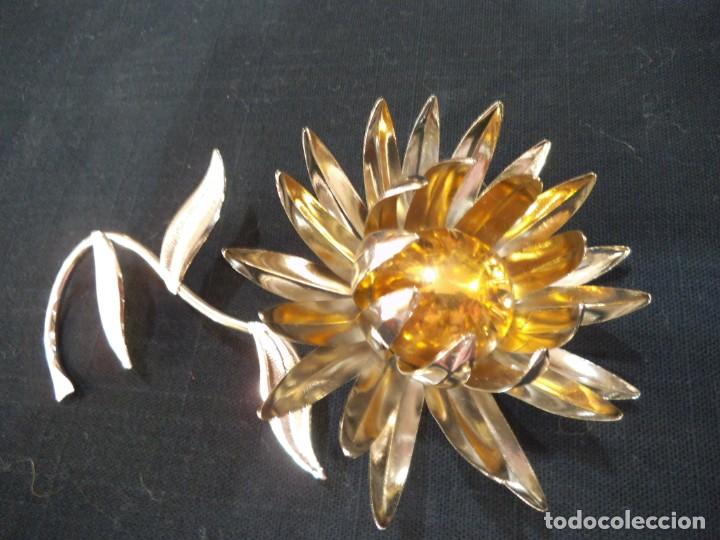 Vintage: FLOR CROMO PINCHOS (15cm) - Foto 1