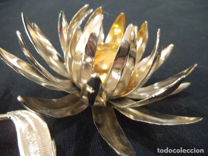 Vintage: FLOR CROMO PINCHOS (15cm) - Foto 3