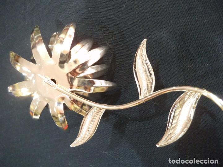 Vintage: FLOR CROMO PINCHOS (15cm) - Foto 5