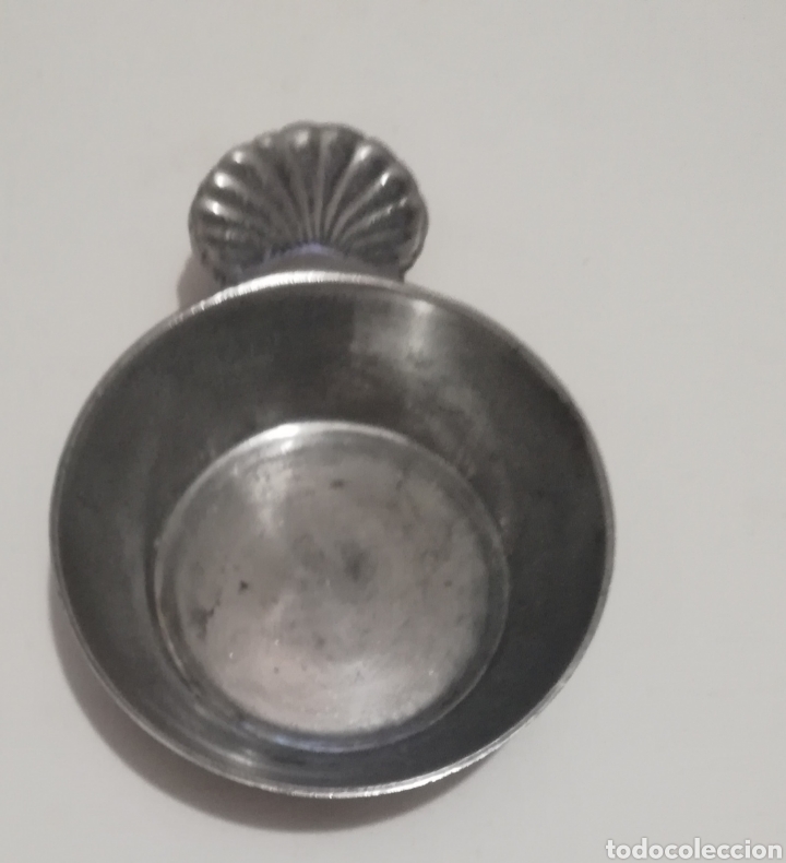Vintage: Platito hondo de metal, creo que es Peltre