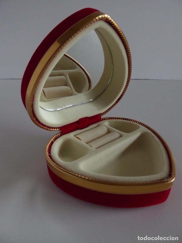 Vintage: JOYERO ROJO ATERCIOPELADO - Foto 3