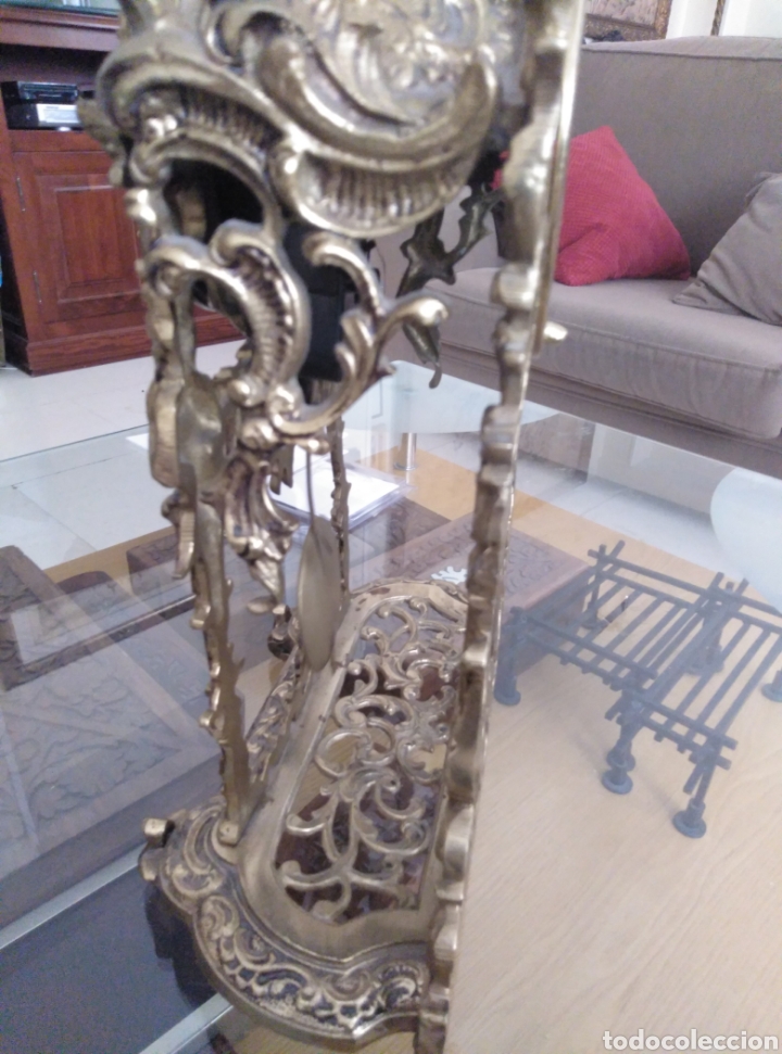 Vintage: Reloj de sobremesa en bronce. - Foto 3