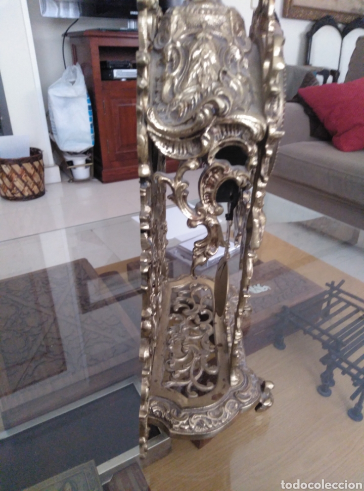 Vintage: Reloj de sobremesa en bronce. - Foto 4