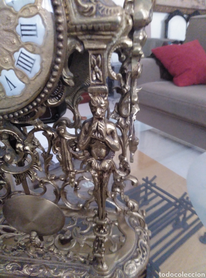 Vintage: Reloj de sobremesa en bronce. - Foto 10