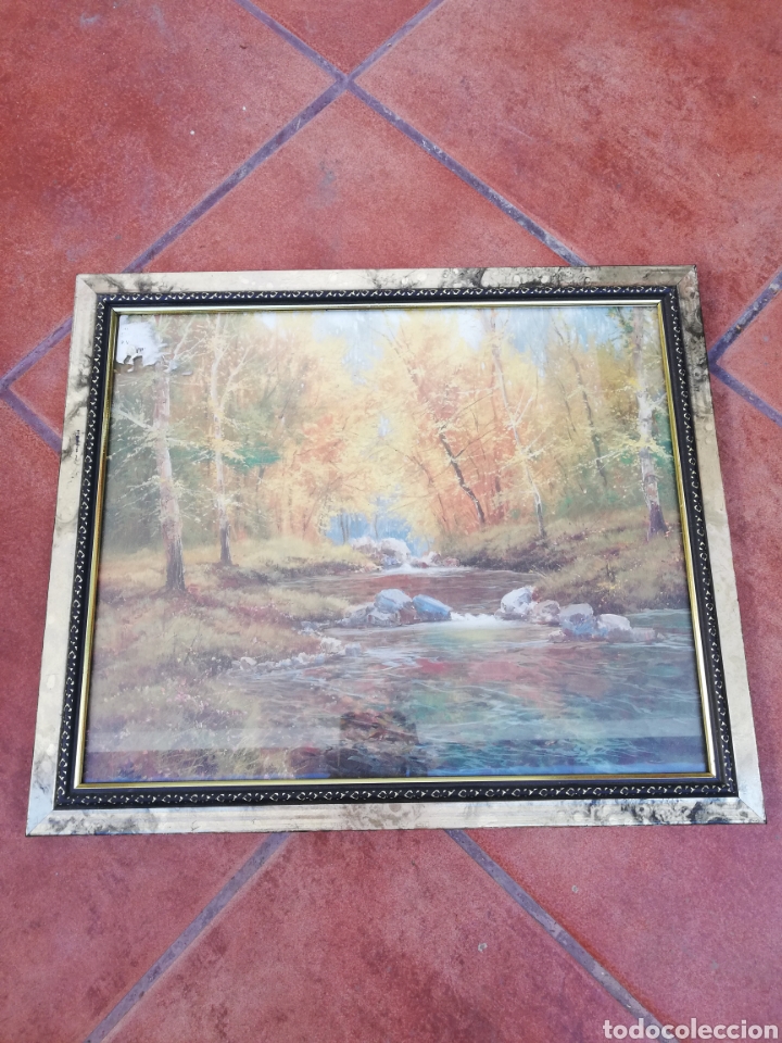 Vintage: Cuadro de bonito paisaje