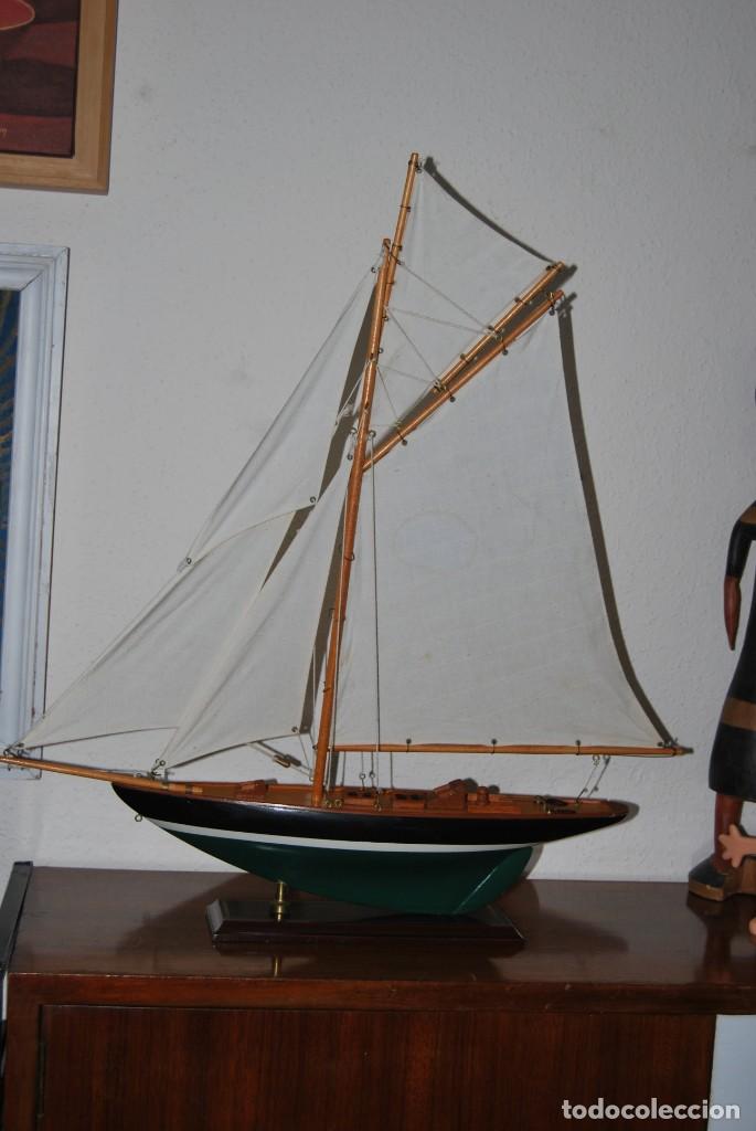 Vintage: VELERO DE MADERA - MAQUETA - BARCO - Foto 1