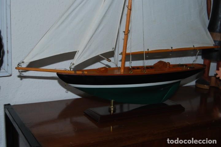 Vintage: VELERO DE MADERA - MAQUETA - BARCO - Foto 2