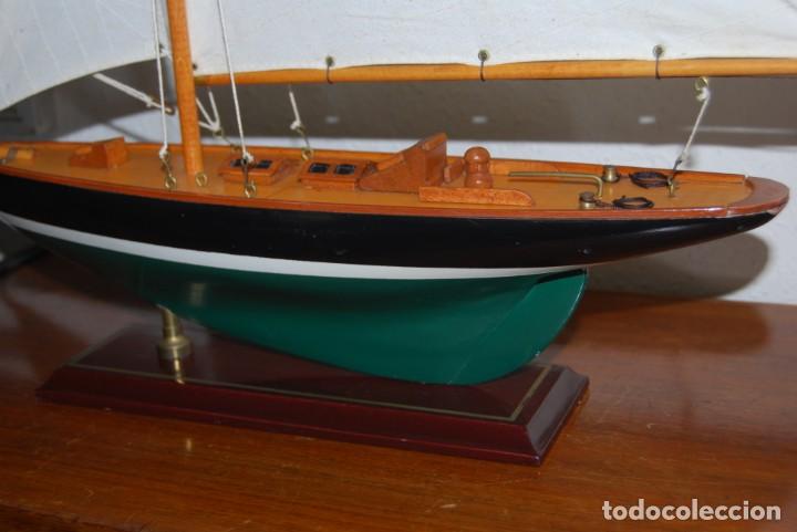 Vintage: VELERO DE MADERA - MAQUETA - BARCO - Foto 3