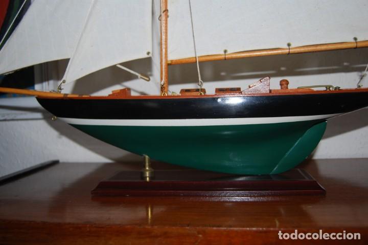 Vintage: VELERO DE MADERA - MAQUETA - BARCO - Foto 4