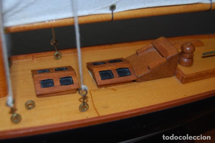 Vintage: VELERO DE MADERA - MAQUETA - BARCO - Foto 9