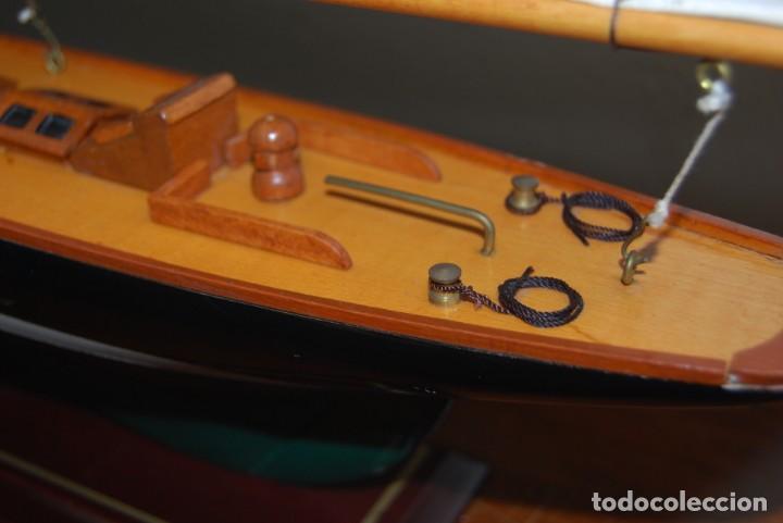 Vintage: VELERO DE MADERA - MAQUETA - BARCO - Foto 10