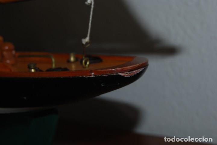 Vintage: VELERO DE MADERA - MAQUETA - BARCO - Foto 11
