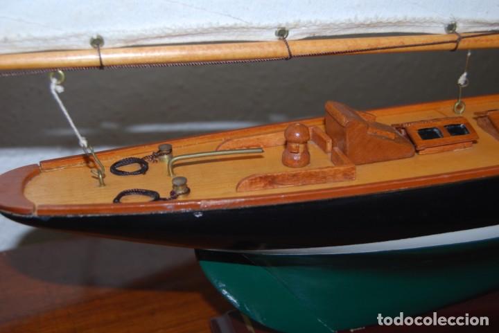 Vintage: VELERO DE MADERA - MAQUETA - BARCO - Foto 16