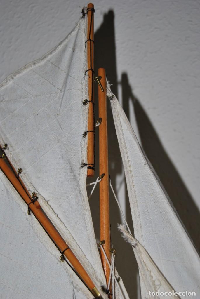Vintage: VELERO DE MADERA - MAQUETA - BARCO - Foto 20