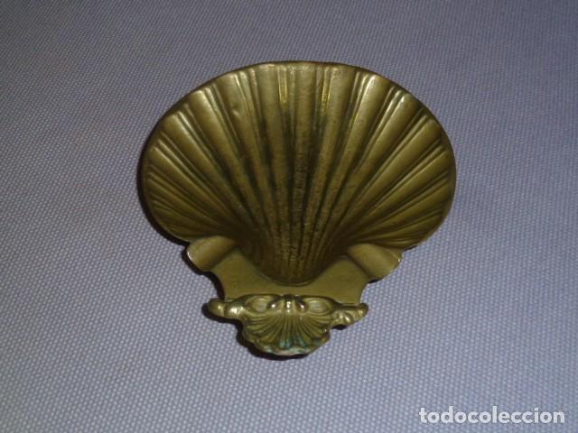 Vintage: Cenicero bronce con forma de concha bautismal. - Foto 7