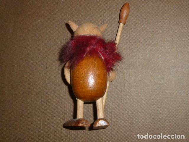 Vintage: Figura de madera, Vikingo - Foto 6