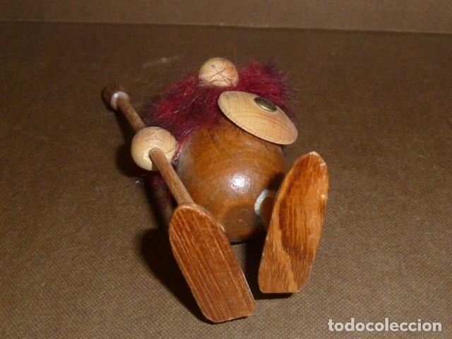 Vintage: Figura de madera, Vikingo - Foto 9