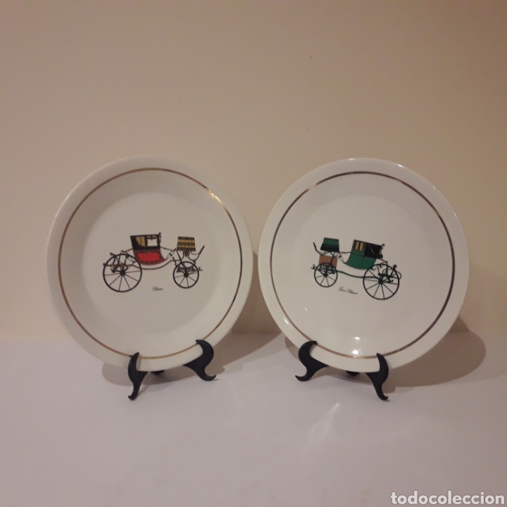 Vintage: Pareja de platos Luneville