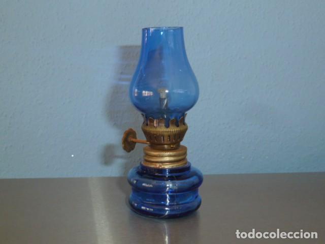 Vintage: Mini quinqu&eacute; azul. 9,50cm - Foto 1