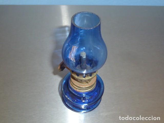 Vintage: Mini quinqu&eacute; azul. 9,50cm - Foto 3