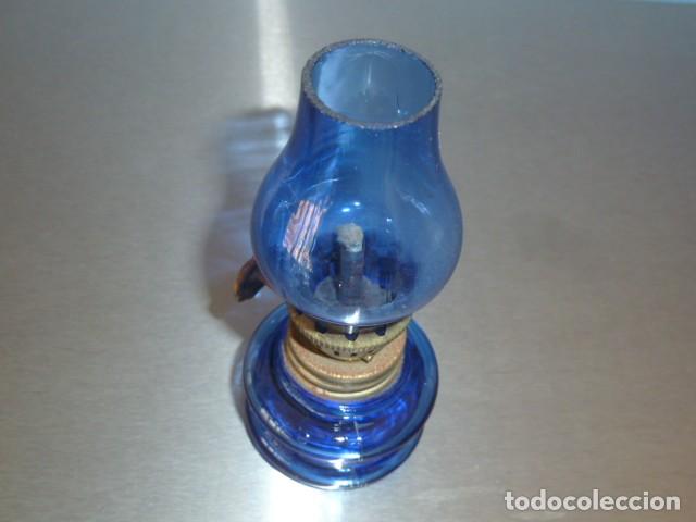 Vintage: Mini quinqu&eacute; azul. 9,50cm - Foto 4