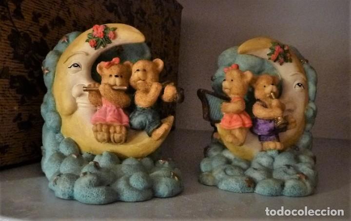 Vintage: Sujetalibros Ositos resina. - Foto 2