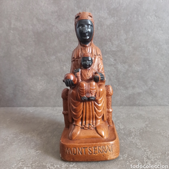 Vintage: IMAGEN EN ESCAYOLA DE LA VIRGEN DE MONTSERRAT * MORENETA * BARCELONA CATALU&Ntilde;A