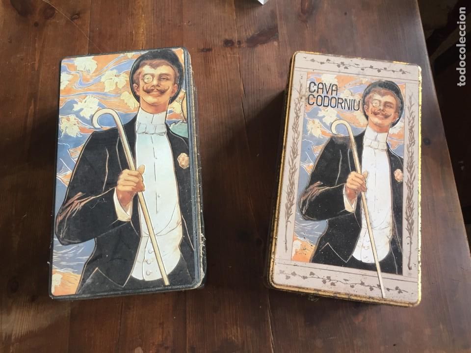 Vintage: CAJA - LATA TROQUELADA Y SERIGRAFIADA DE CAVA CODORNIU - Foto 1