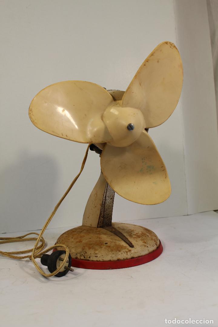 Vintage: ventilador antiguo de mesa retro marca elge - type vm1so