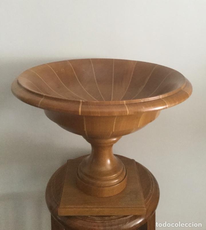 Vintage: CENTRO DE MESA, DE MADERA, MARQUETERIA HECHO A MANO, - Foto 1