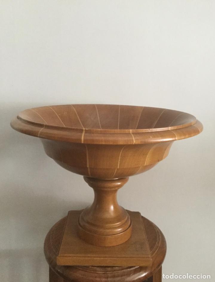 Vintage: CENTRO DE MESA, DE MADERA, MARQUETERIA HECHO A MANO, - Foto 4