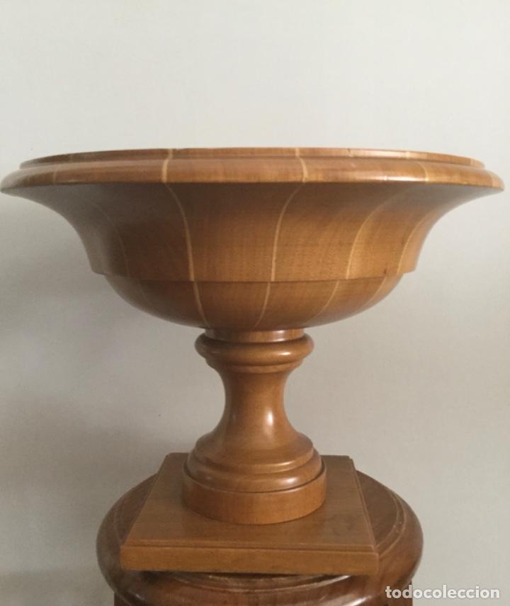 Vintage: CENTRO DE MESA, DE MADERA, MARQUETERIA HECHO A MANO, - Foto 5